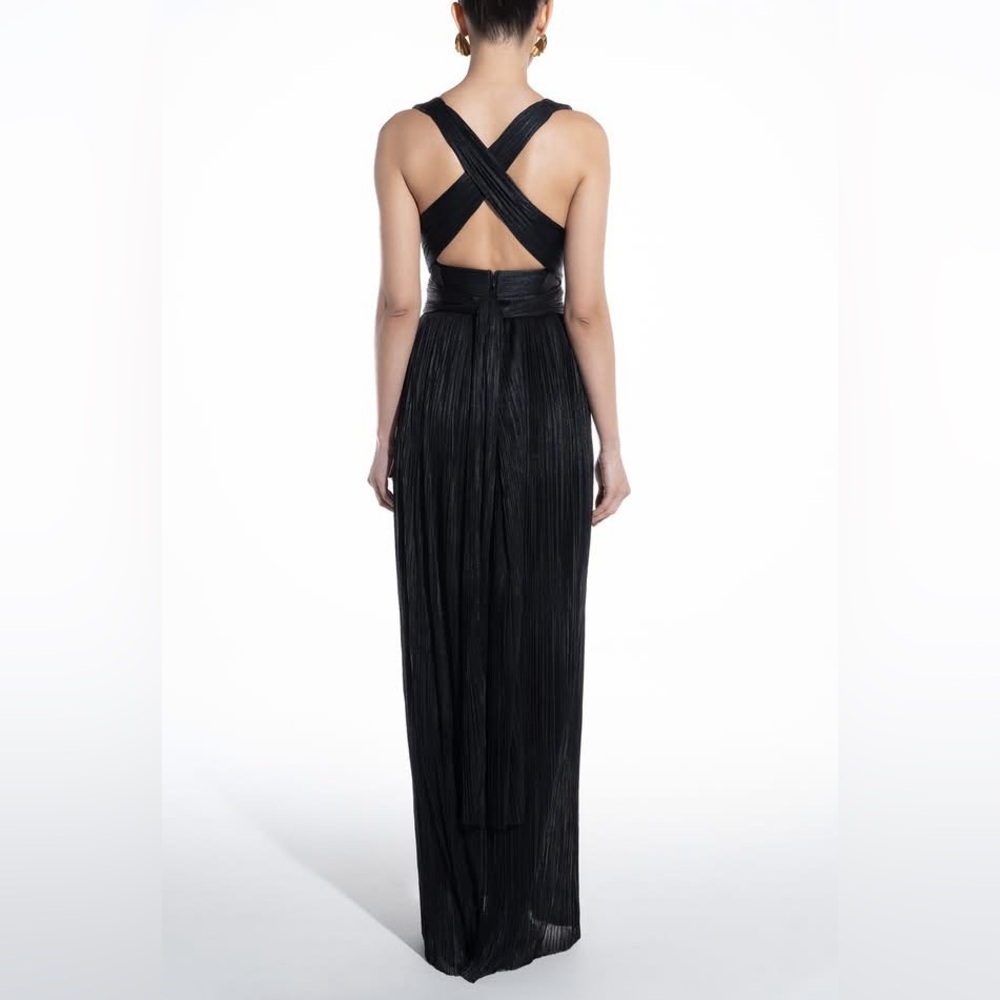 Maria Lucia Hohan Kim black silk gown dress NWOT 8 - Picture 4 of 14